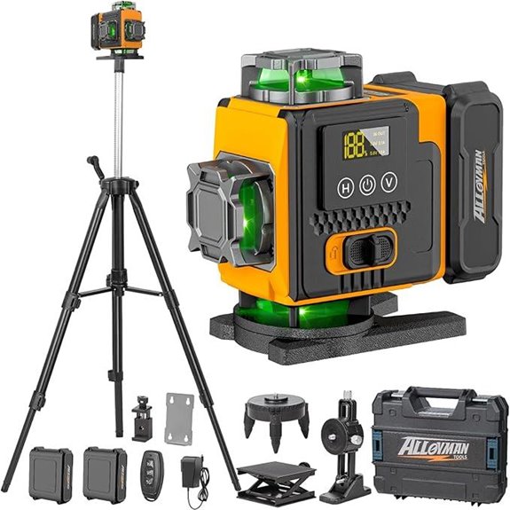 Alloyman 360 Laser Level with Tripod and Magnet