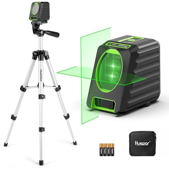 Huepar Laser Level with Tripod and Green Cross Lines