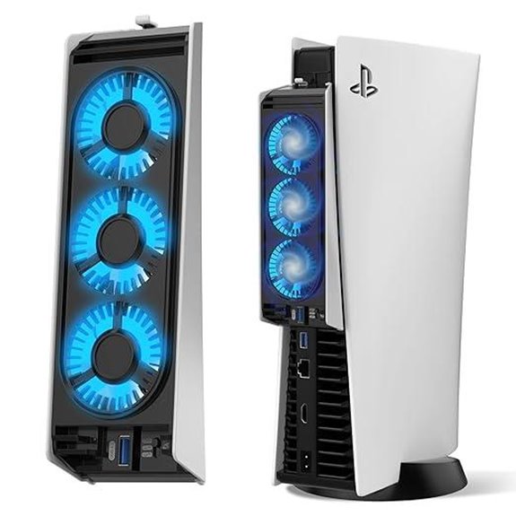 JUSPRO PS5 Cooling Fan with LED Light