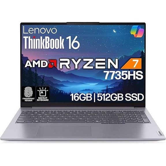 Lenovo ThinkBook 16 G7 Business Laptop with AMD Ryzen