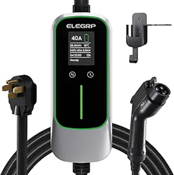 ELEGRP Level 2 EV Charger with 25FT Cord