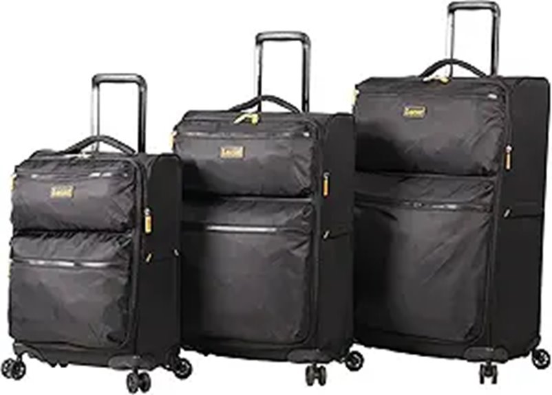 Lucas Designer 3-Piece Lightweight Spinner Luggage Set