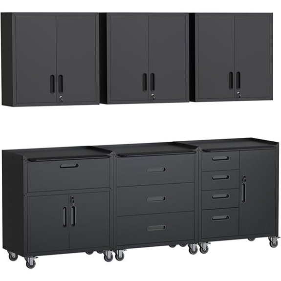 locking garage storage set