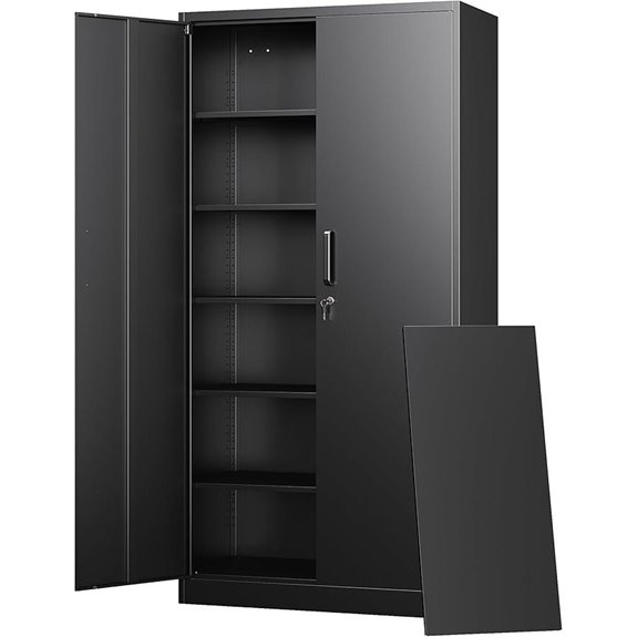 Letaya Metal Storage Cabinets with Lock Doors