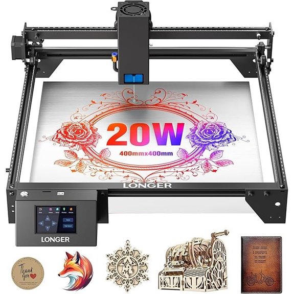 Longer Ray5 20W Laser Engraver with Touch Screen