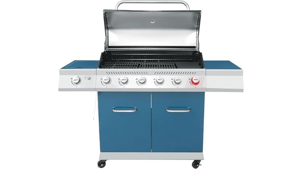 luxury 6 burner gas grill