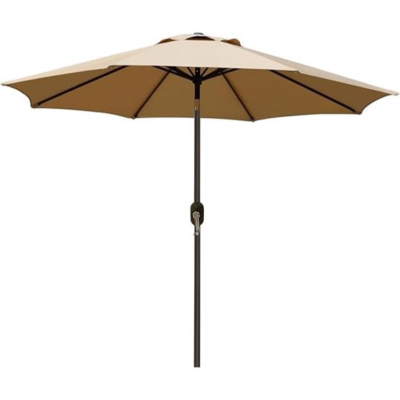 Blissun 9' Outdoor Patio Umbrella with Tilt