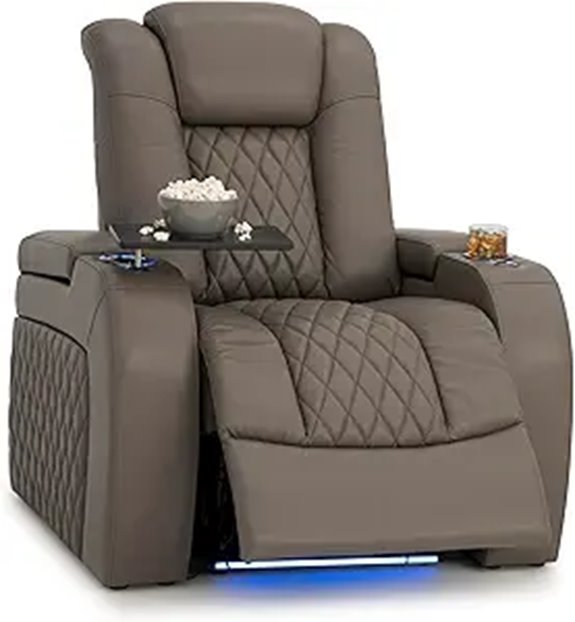 Seatcraft Diamante Zero-Gravity Leather Recliner