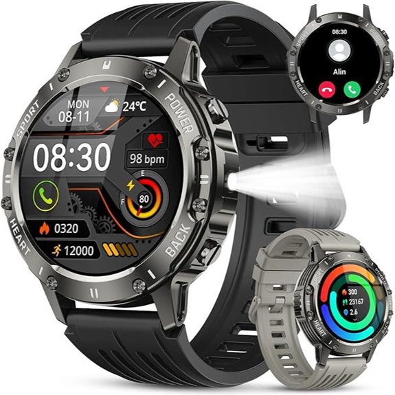 Men's Smart Fitness Watch with Heart Rate and Sleep Monitoring