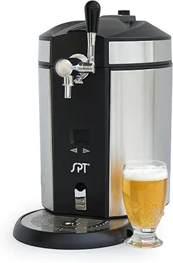 mini stainless steel kegerator