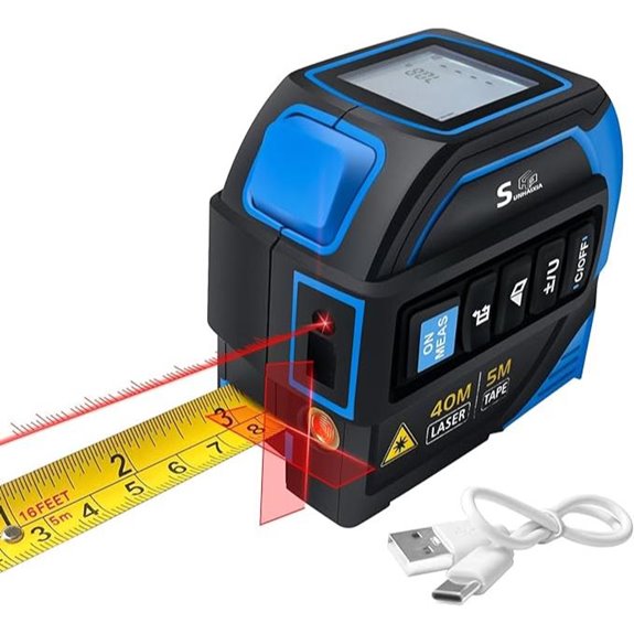 4-in-1 Laser Tape Measure with Level