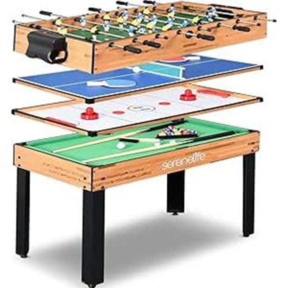 SereneLife 4-in-1 Multi Game Table with Accessories
