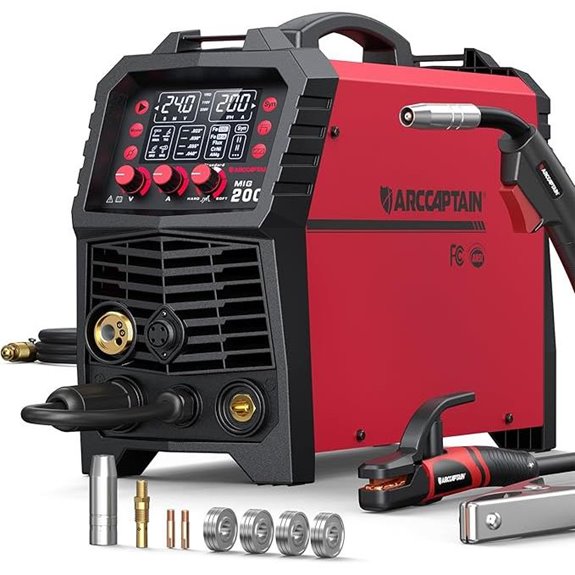 ARCCAPTAIN 6-in-1 MIG Welder with Digital Display
