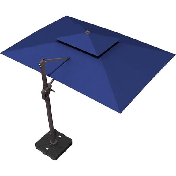 10' x 13' Offset Patio Umbrella with 360° Rotation