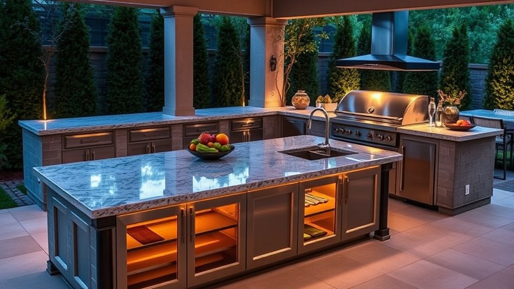 outdoor kitchen storage considerations