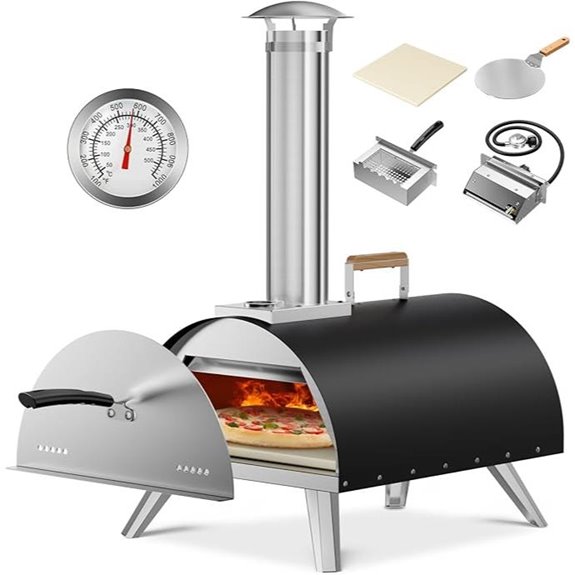 outdoor multi fuel pizza oven