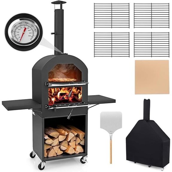 outdoor pizza oven with accessories
