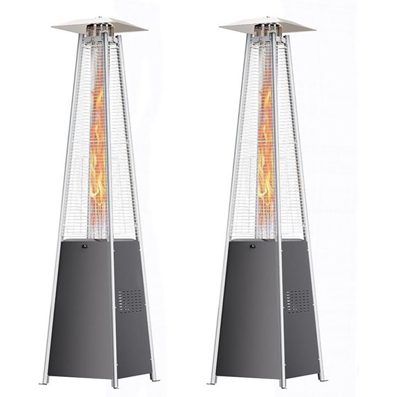 outdoor pyramid patio heater