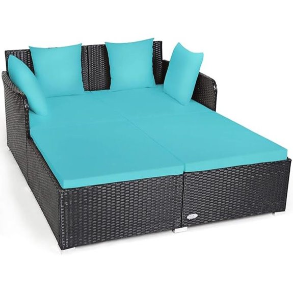 outdoor rattan daybed cushions