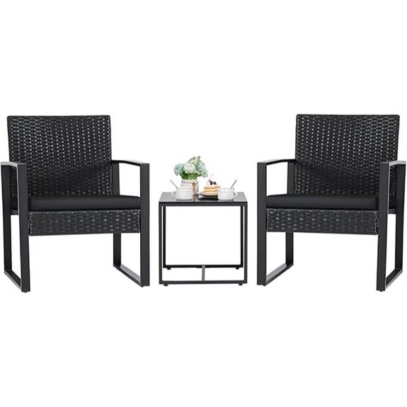 outdoor rattan patio set