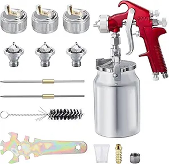 CarBole Suction Paint Sprayer Gun with Nozzles