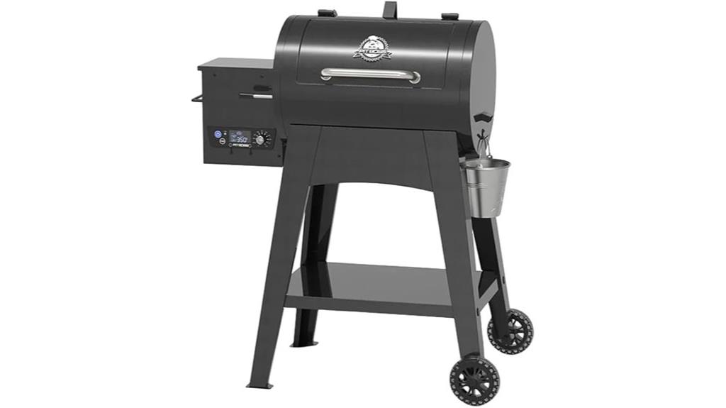 pellet grill with large surface