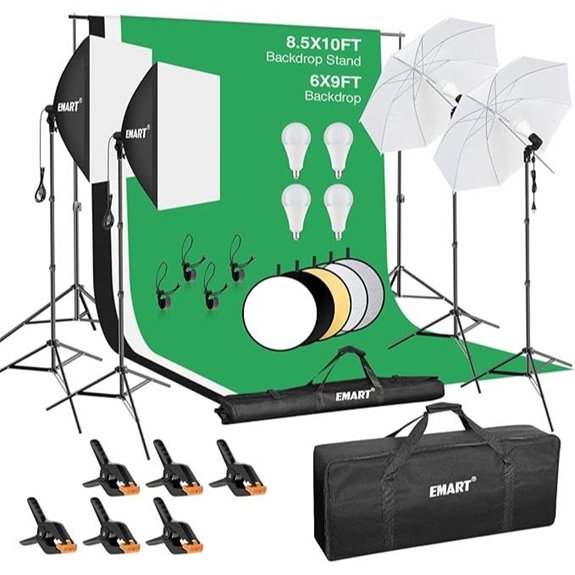 photography backdrop and lighting kit
