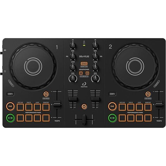 Pioneer DJ AlphaTheta DDJ-FLX2 Compact 2-Channel DJ Controller