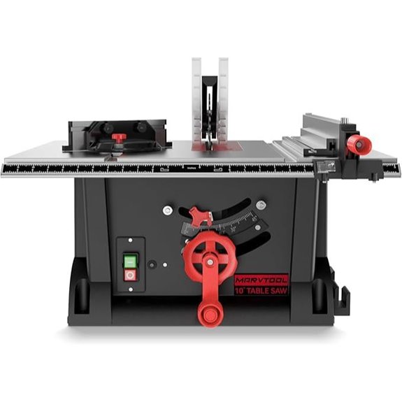 15-Amp 10-Inch Portable Table Saw with Multifunctional Features