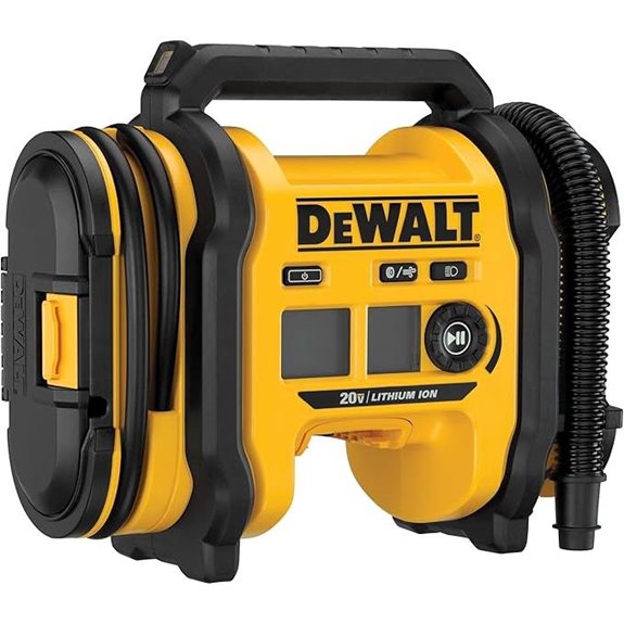 DEWALT Portable 20V Tire Inflator with LED Light