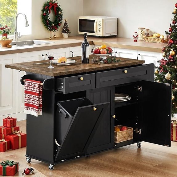 portable foldable kitchen island