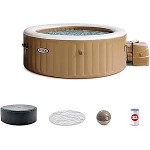 INTEX PureSpa Bubble Massage Portable Hot Tub (4 Person)