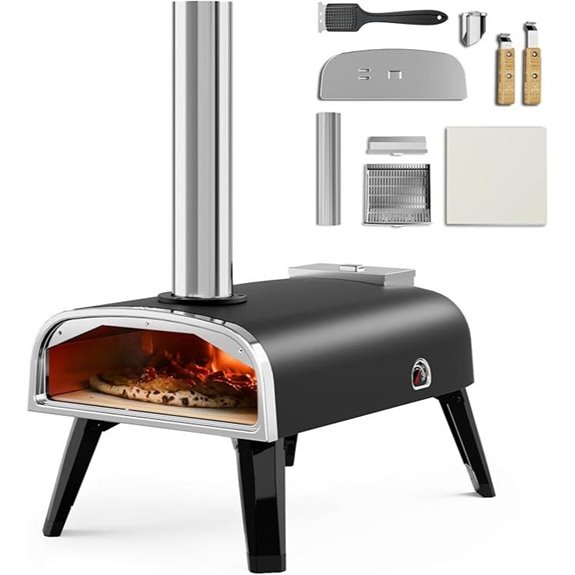 portable stainless steel pizza oven