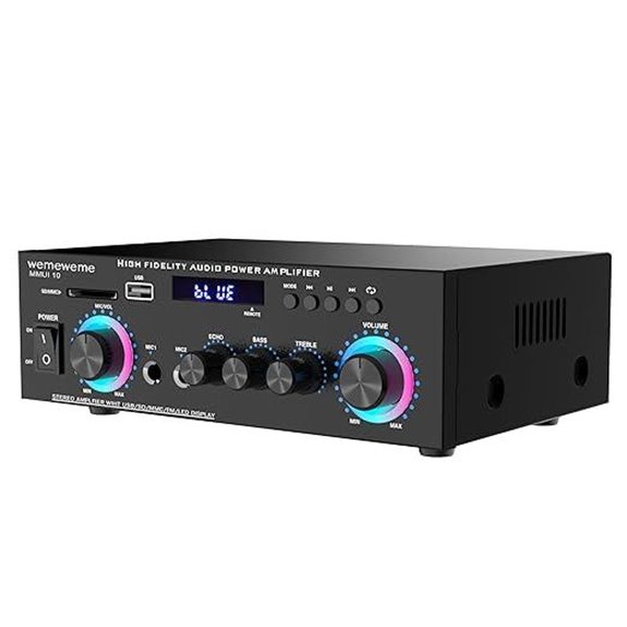 400W Bluetooth Home Audio Amplifier with Karaoke