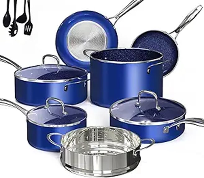 premium 14 piece ceramic cookware
