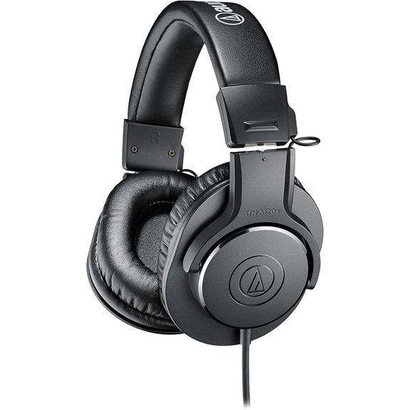 professional black studio headphones