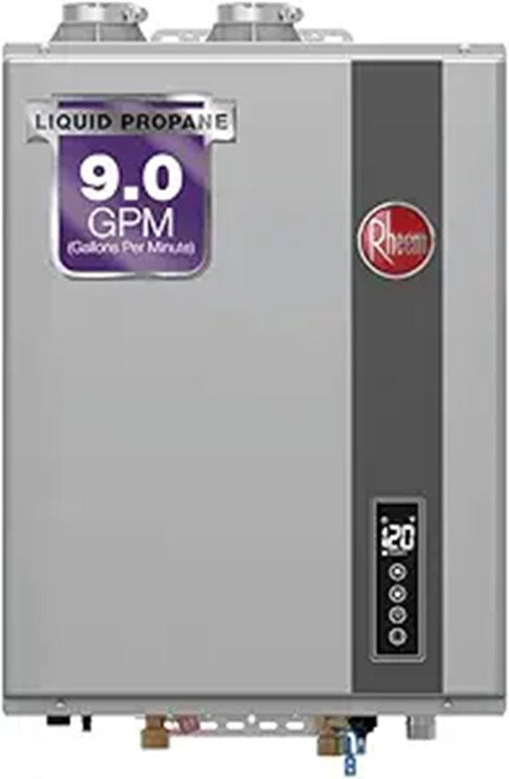 Rheem Tankless Propane Water Heater 9 GPM