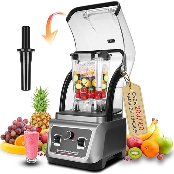 Commercial 70oz Quiet Blender with Soundproof Enclosure