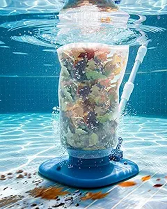 Rechargeable Pool Leaf Vacuum with Telescopic Pole