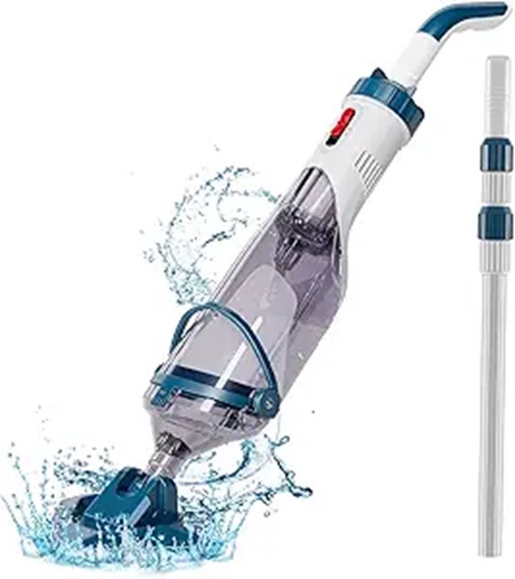 Rechargeable Pool Vacuum with Telescopic Pole