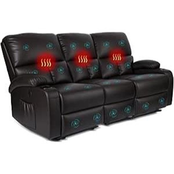 Chabatree RV Recliner Sofa with Massage and Heat