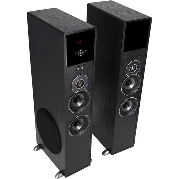 Rockville TM80B Home Theater Tower Speaker System