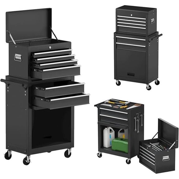 Goplus Rolling Tool Chest with Locking Wheels