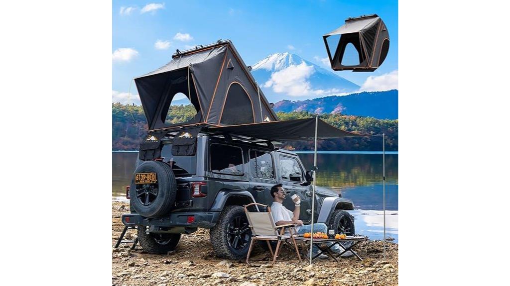 rooftop tent with accessories