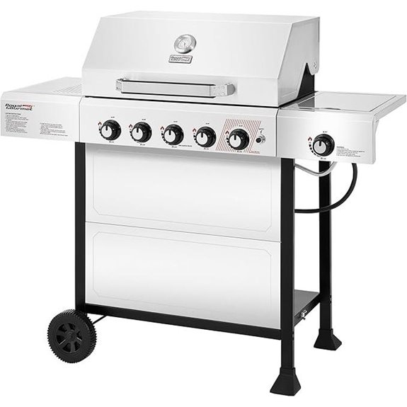 Royal Gourmet 5-Burner Propane Gas Grill with Side Burner