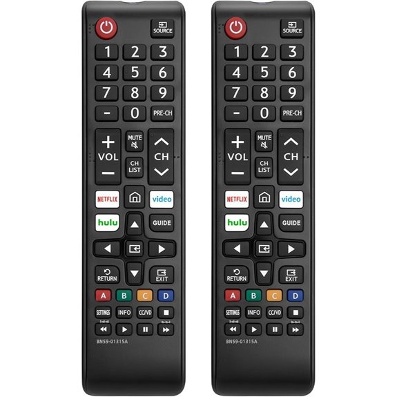 Universal Samsung TV Remote Replacement (Pack of 2)