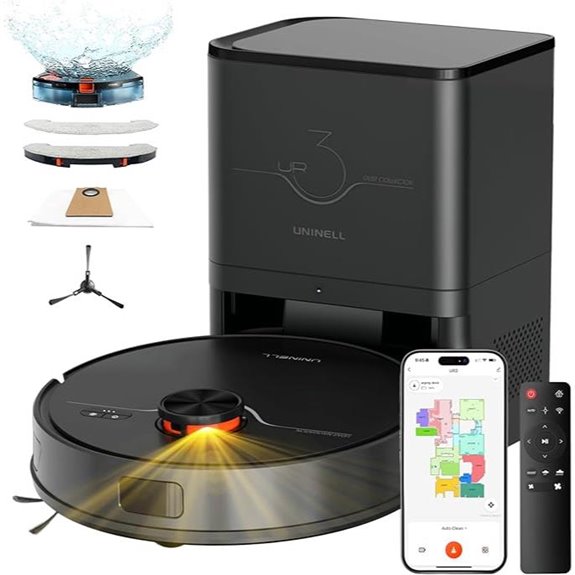 Robot Vacuum and Mop Combo with Self-Emptying Station