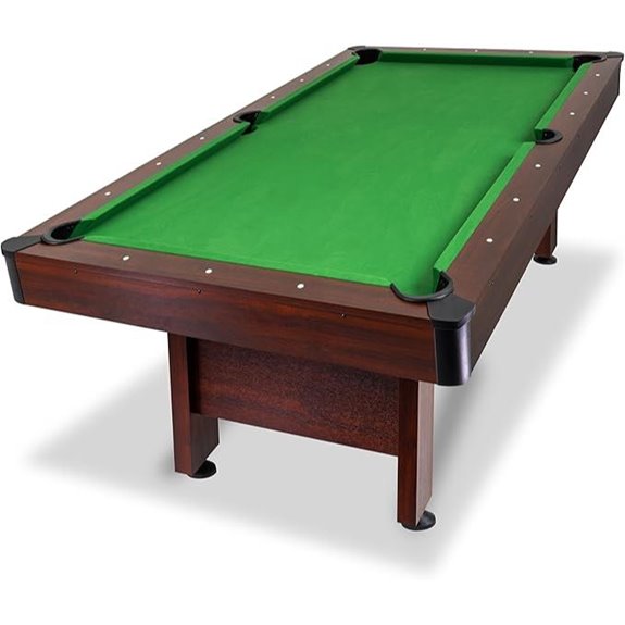 GoSports 7-8 ft Pool Table with Wood Finish