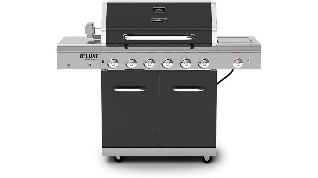 six burner propane grill