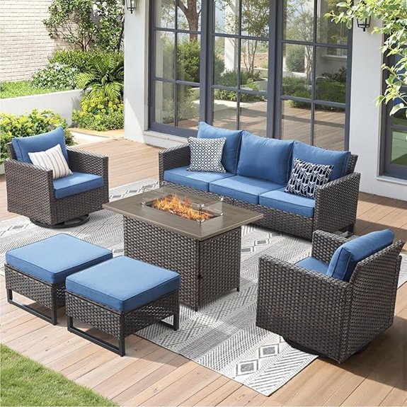 six piece patio furniture